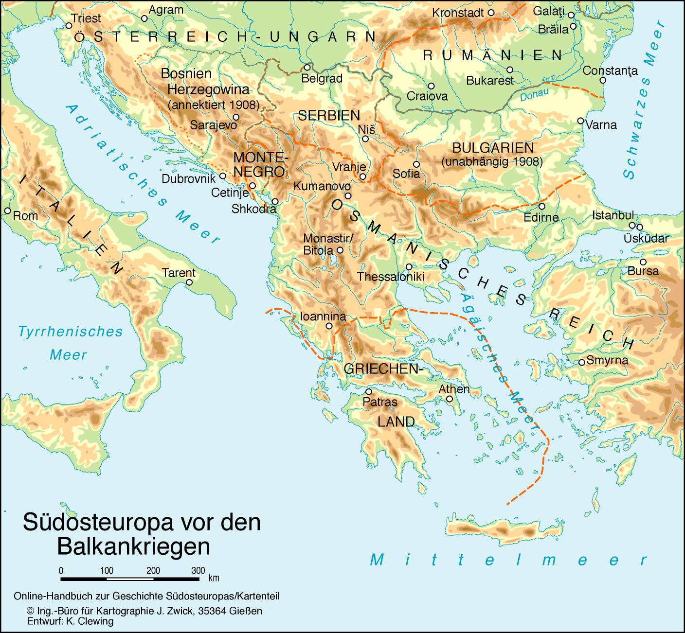 Südosteuropa vor den Balkankriegen