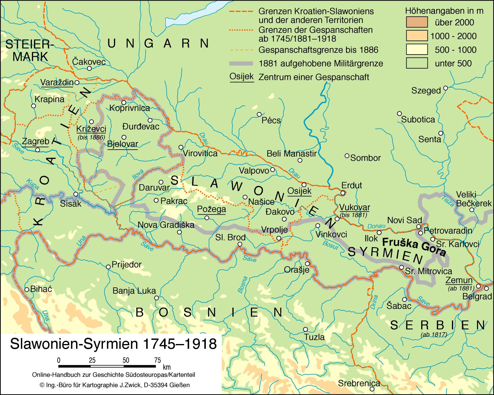 Slawonien-Syrmien 1745–1918 