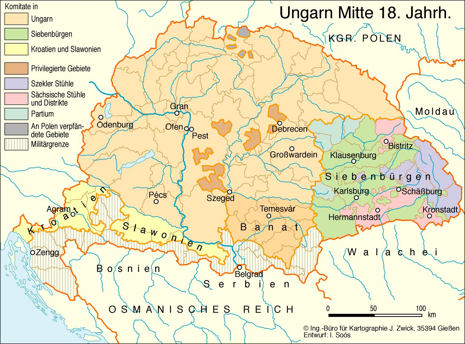 Ungarn Mitte 18. Jahrhundert